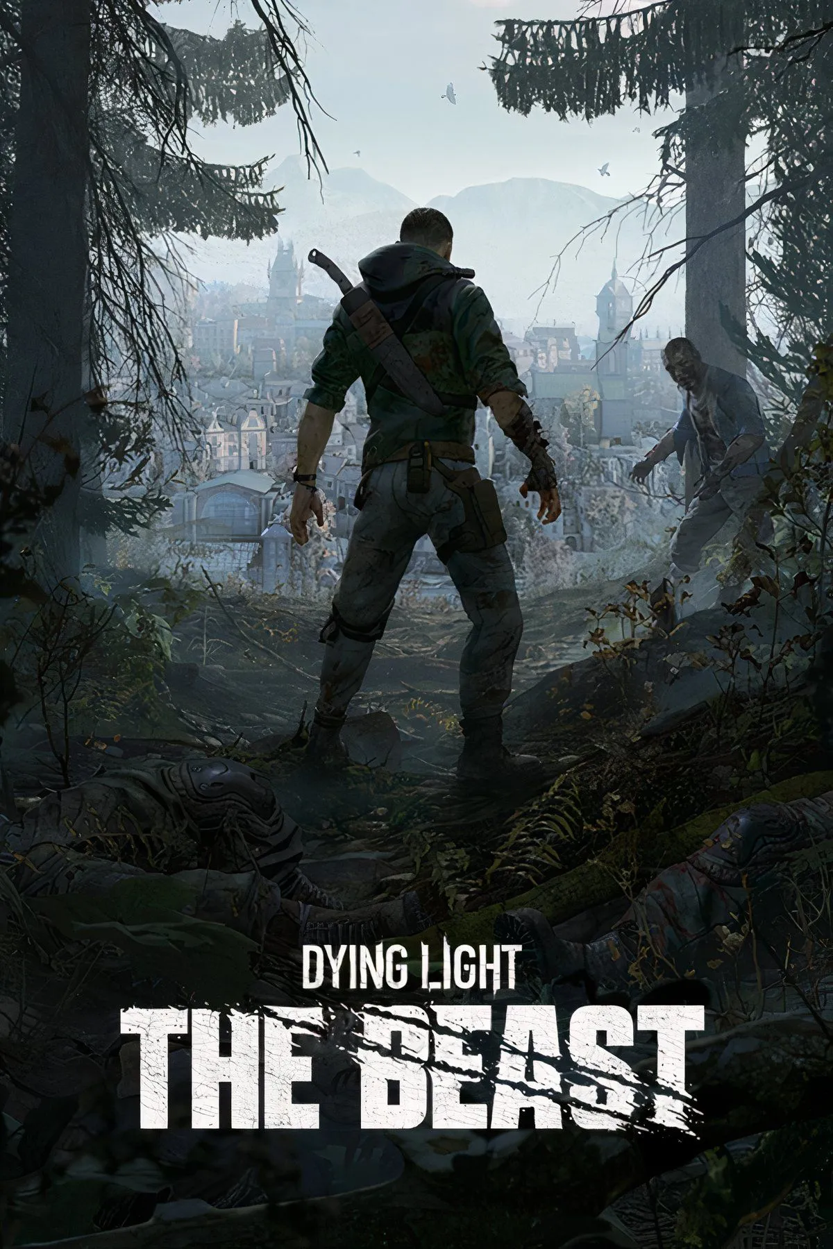 Artwork chính thức của Dying Light The Beast, thể hiện không khí u ám và đầy rẫy hiểm nguy trong thế giới hậu tận thế.