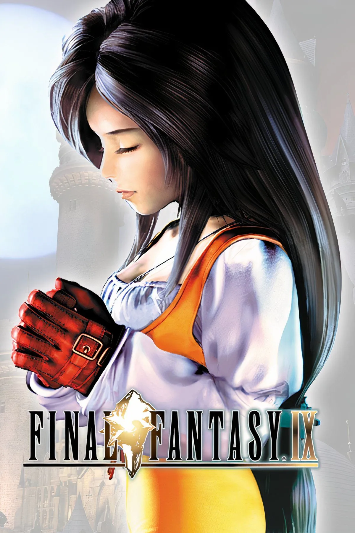 Bìa game Final Fantasy IX với hình ảnh thành phố Alexandria