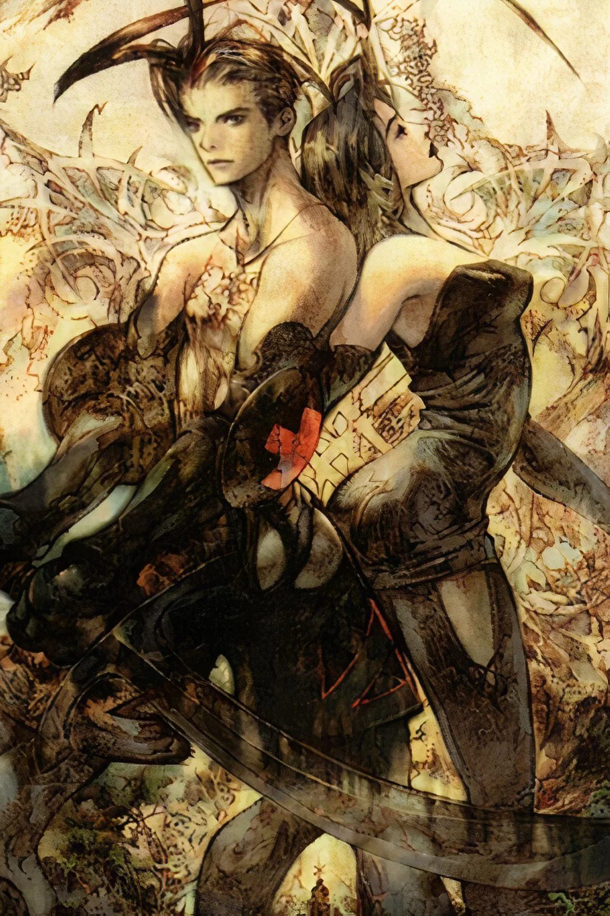 Bìa game Vagrant Story với kiến trúc gothic cổ kính