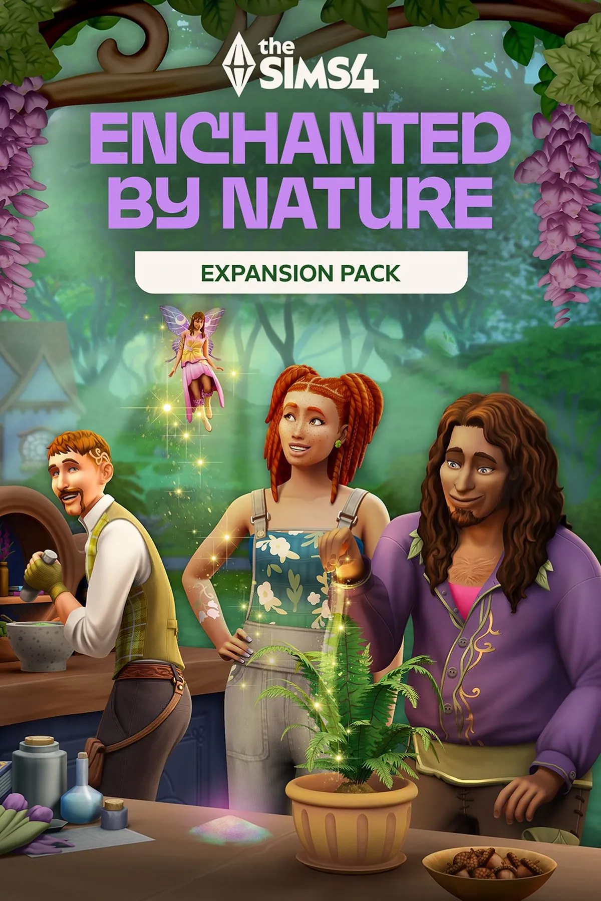Bìa nghệ thuật của gói mở rộng The Sims 4 Enchanted by Nature