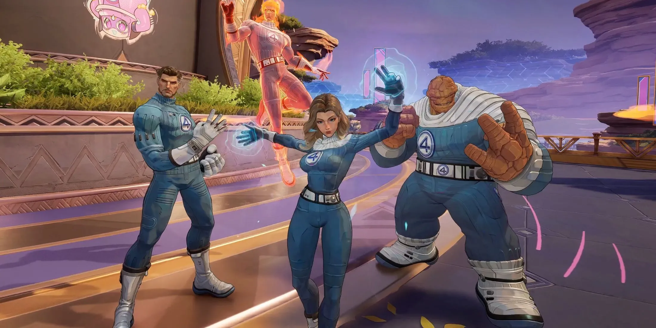 Bộ trang phục Fantastic Four mới trong Marvel Rivals và Fortnite, kỷ niệm phim First Steps.