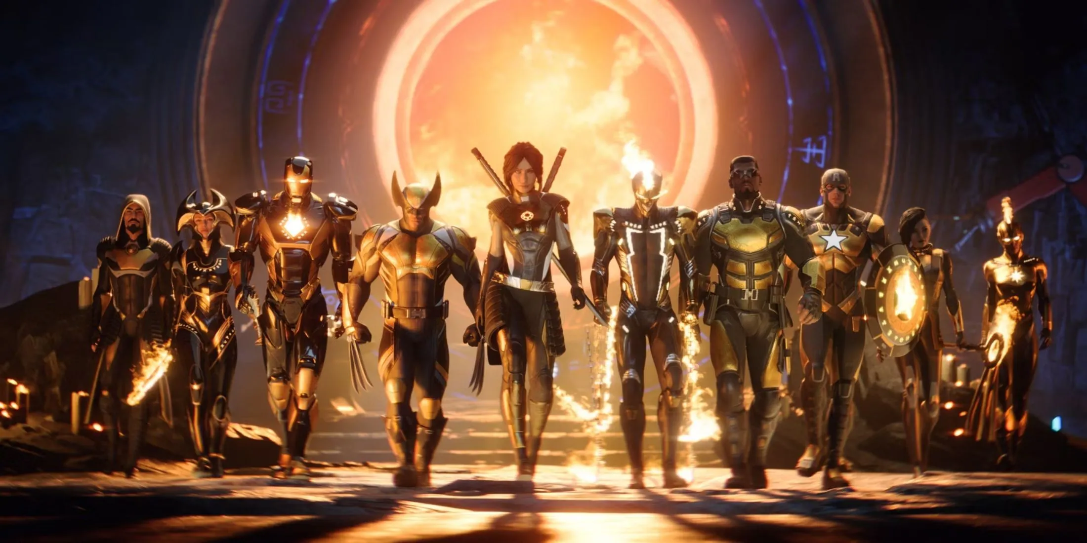 Các siêu anh hùng trong bộ giáp Midnight Sun từ game Marvel's Midnight Suns, hiện miễn phí trên Prime Gaming