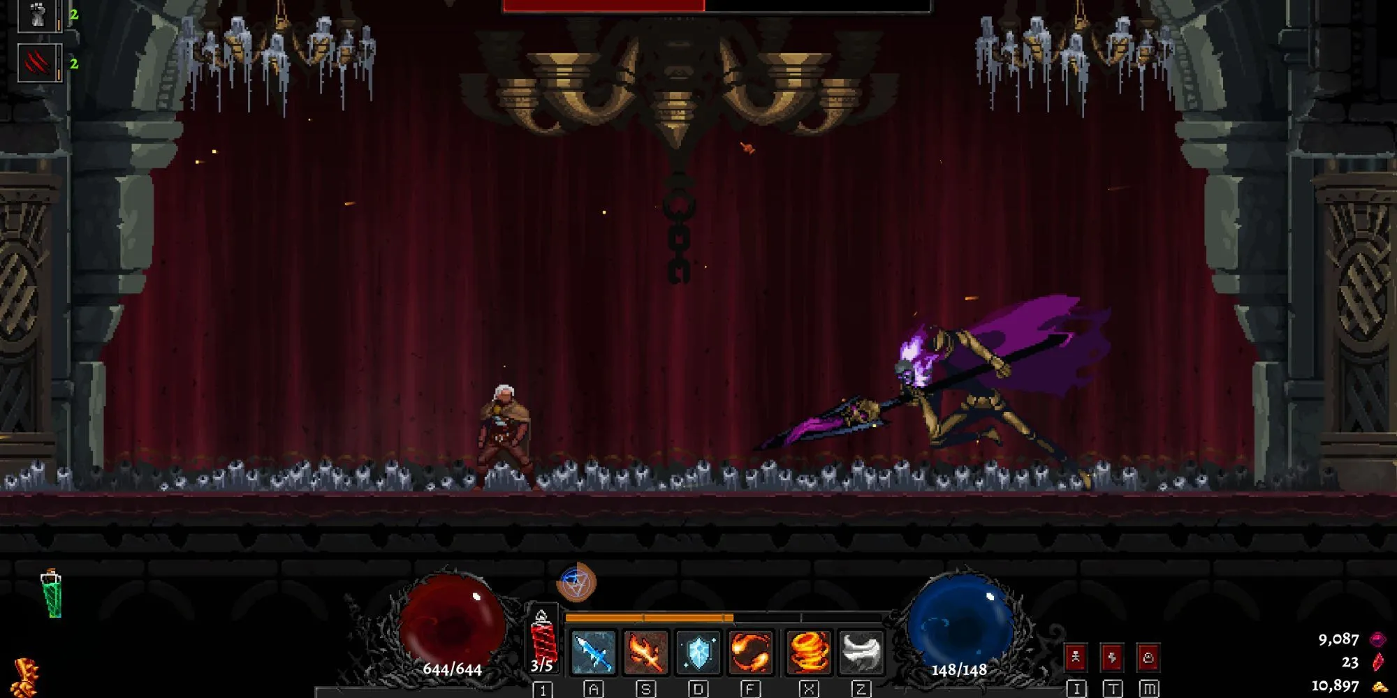 Cảnh chiến đấu với boss trong Dragon Is Dead