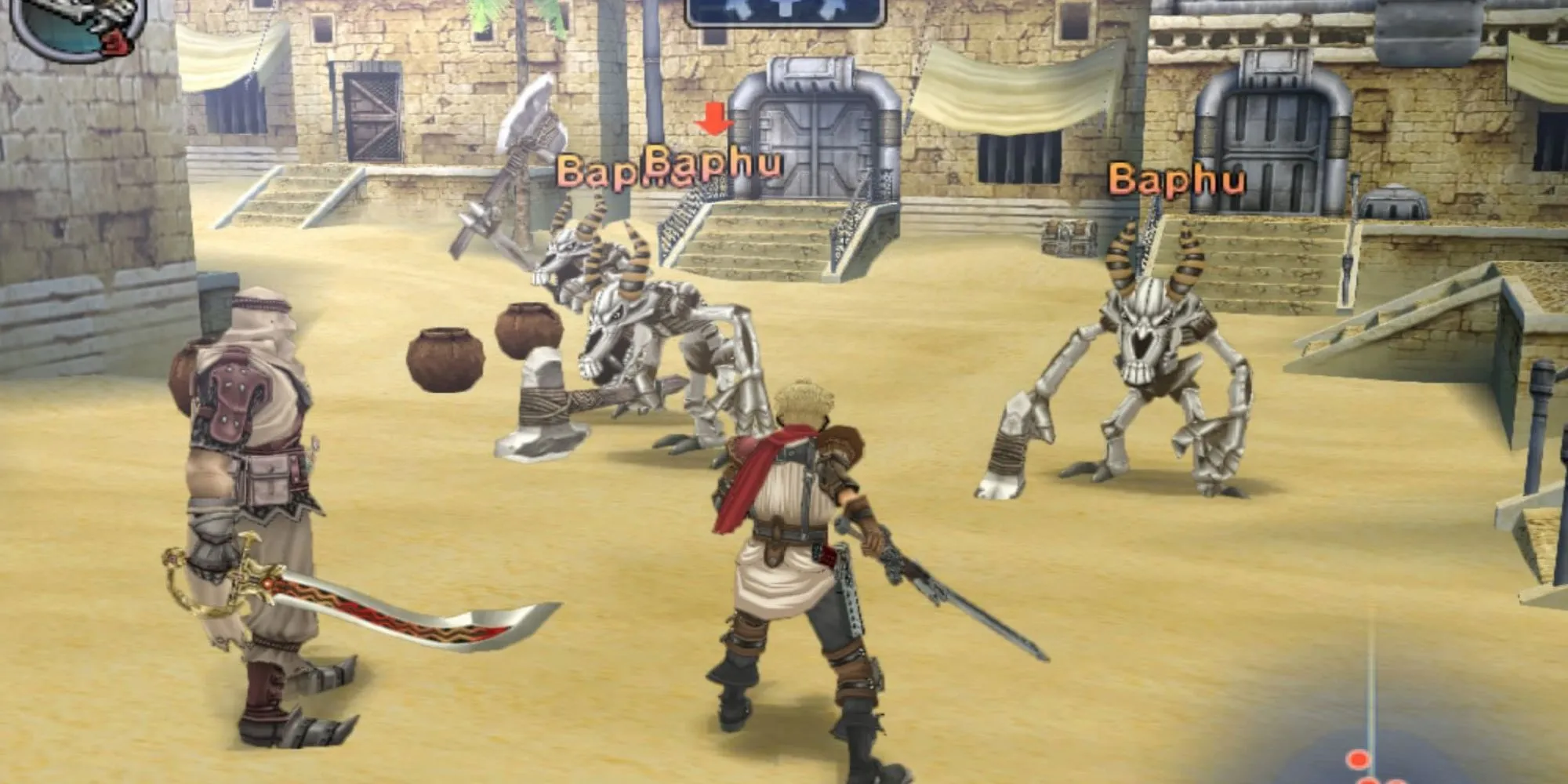 Cảnh combat thời gian thực trong Rogue Galaxy, JRPG khám phá vũ trụ