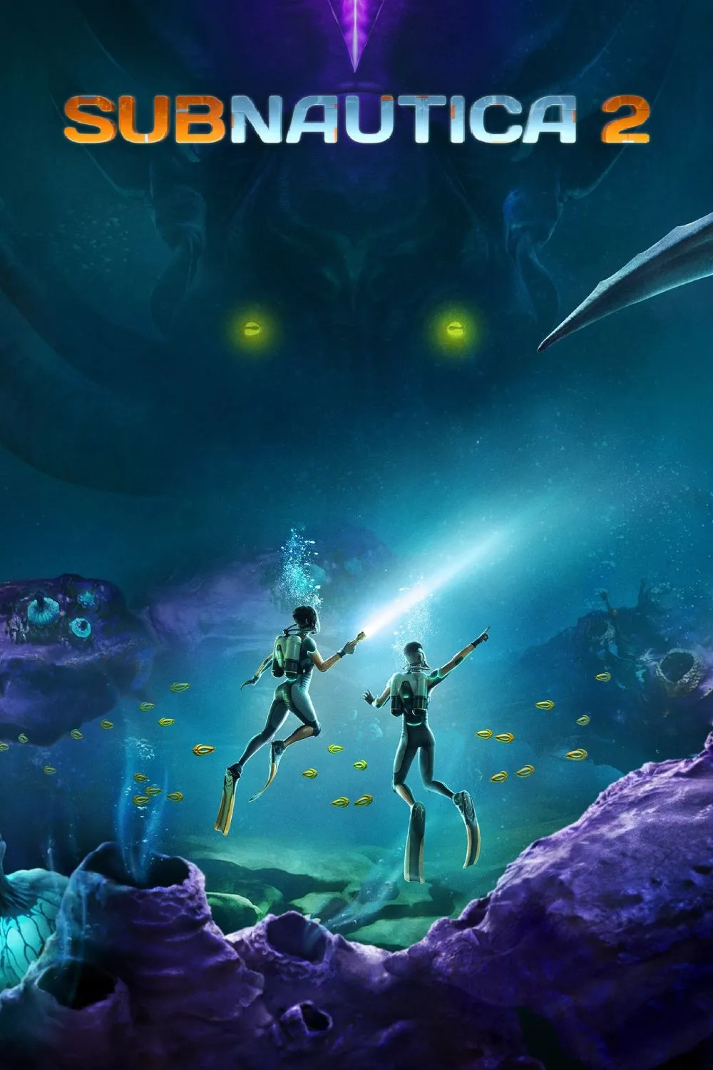 Cảnh quan dưới biển rộng lớn trong game Subnautica 2
