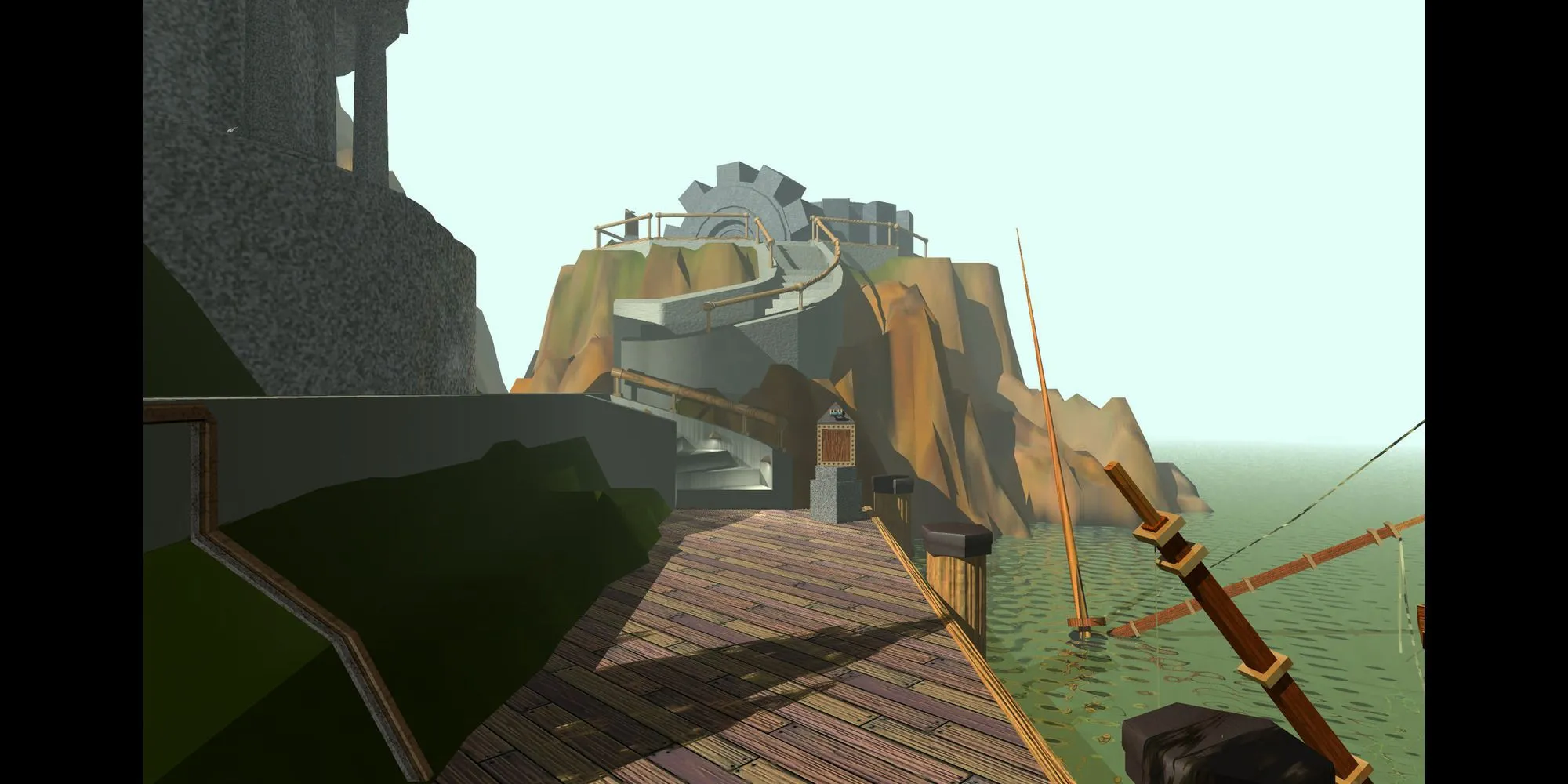 Cảnh vật thực tế và chi tiết trong game giải đố Myst
