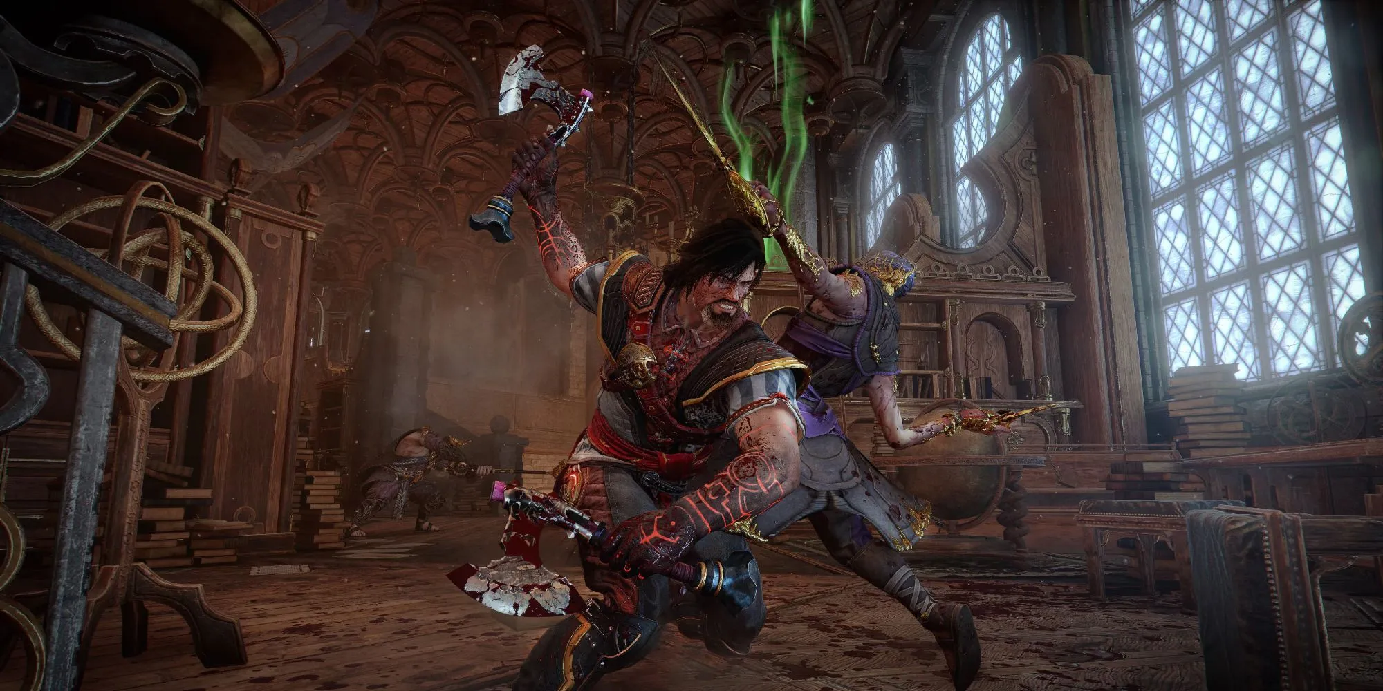 Cơ chế chiến đấu nhắm vào bộ phận cơ thể kẻ địch trong game Blades of Fire.