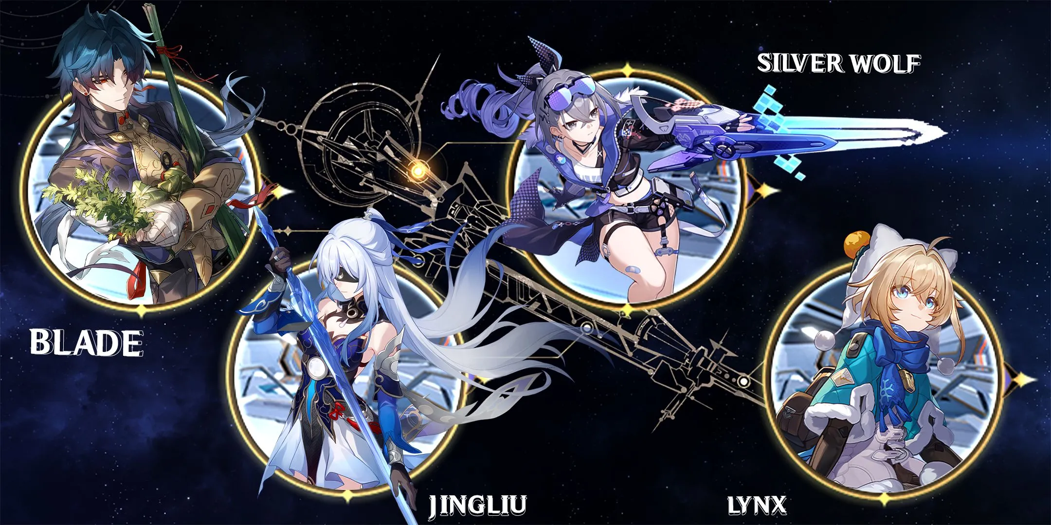 Đội hình Blade Honkai Star Rail kinh điển cùng Jingliu, Silver Wolf và Lynx