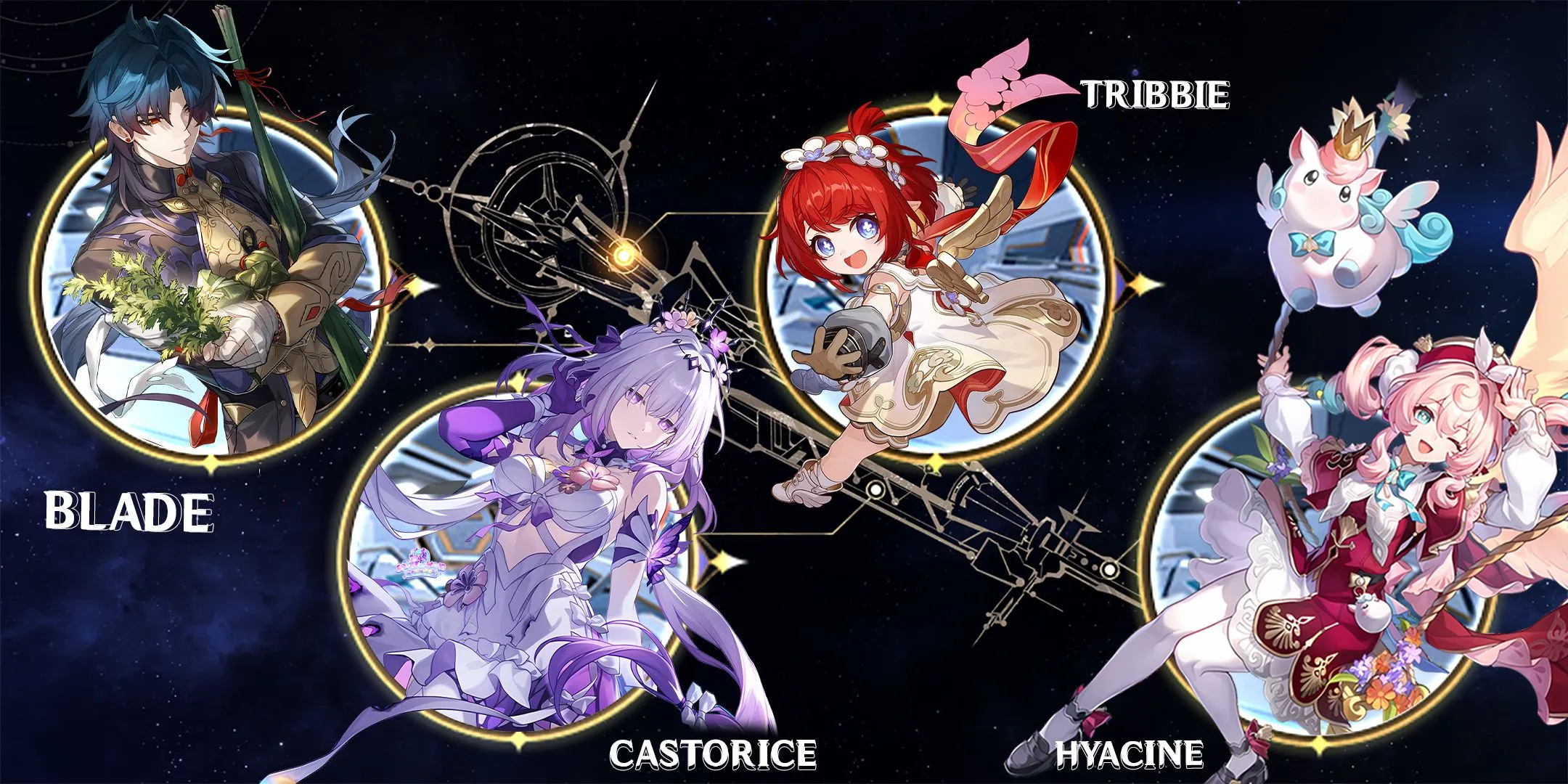 Đội hình Blade Honkai Star Rail song sát cùng Castorice, Tribbie và Hyacine