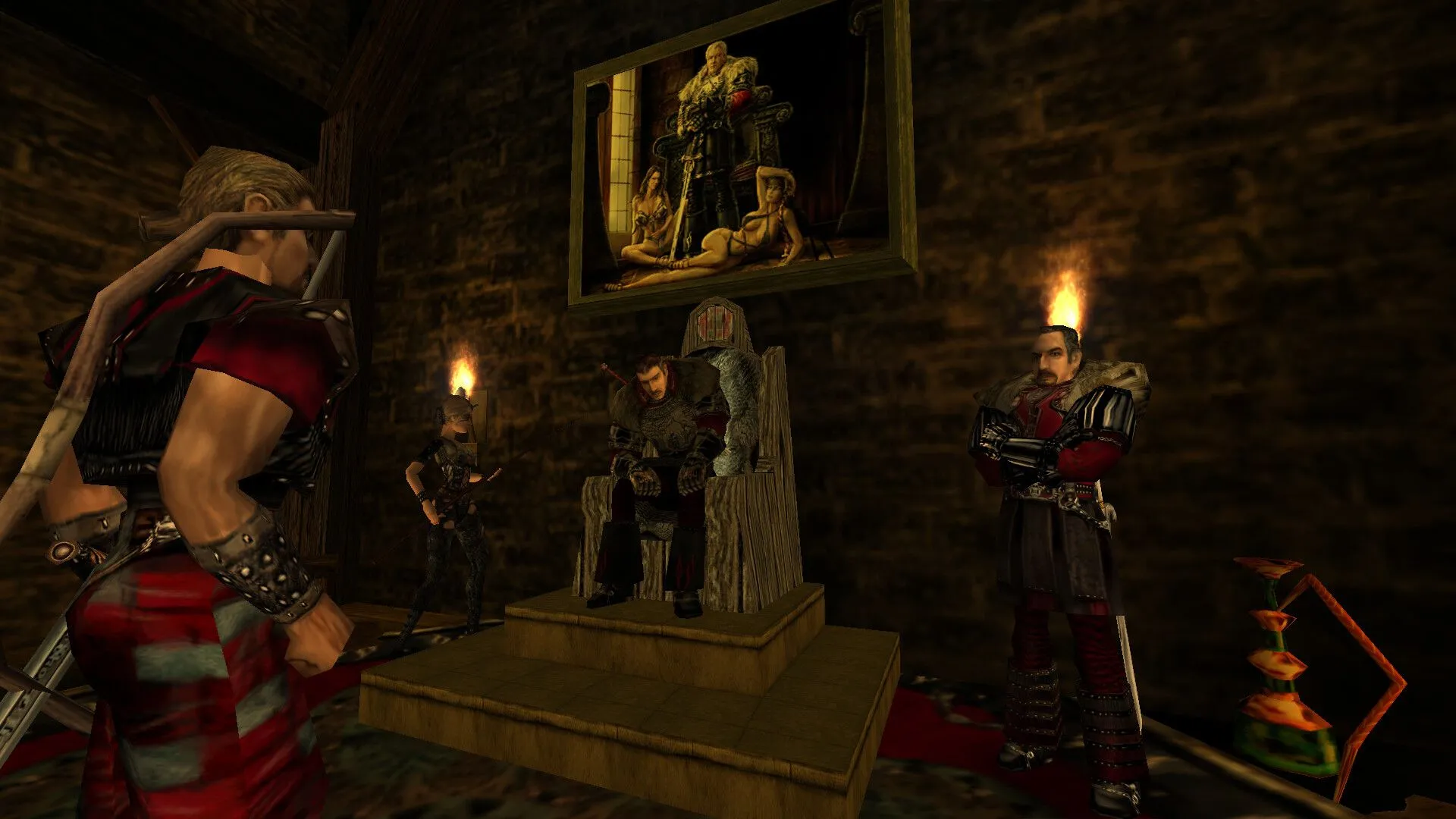 Gothic: Cận cảnh một nhân vật trong thế giới game, thể hiện chi tiết đồ họa và phong cách nghệ thuật của tựa RPG cổ điển này.