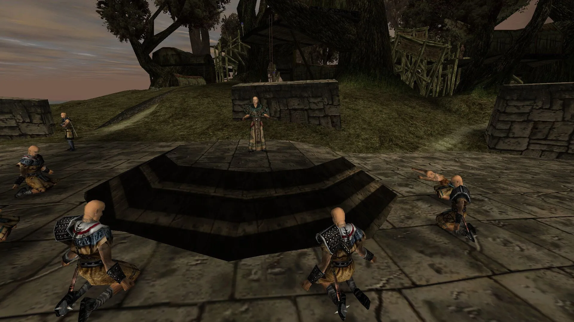 Gothic: Hình ảnh gameplay thể hiện đồ họa và không khí của một game RPG kinh điển, nơi người chơi phải vật lộn để sinh tồn.