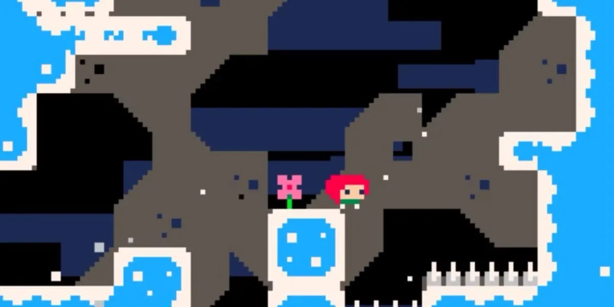 Hình ảnh Celeste Classic trên Pico-8, một level bí mật trong game Celeste