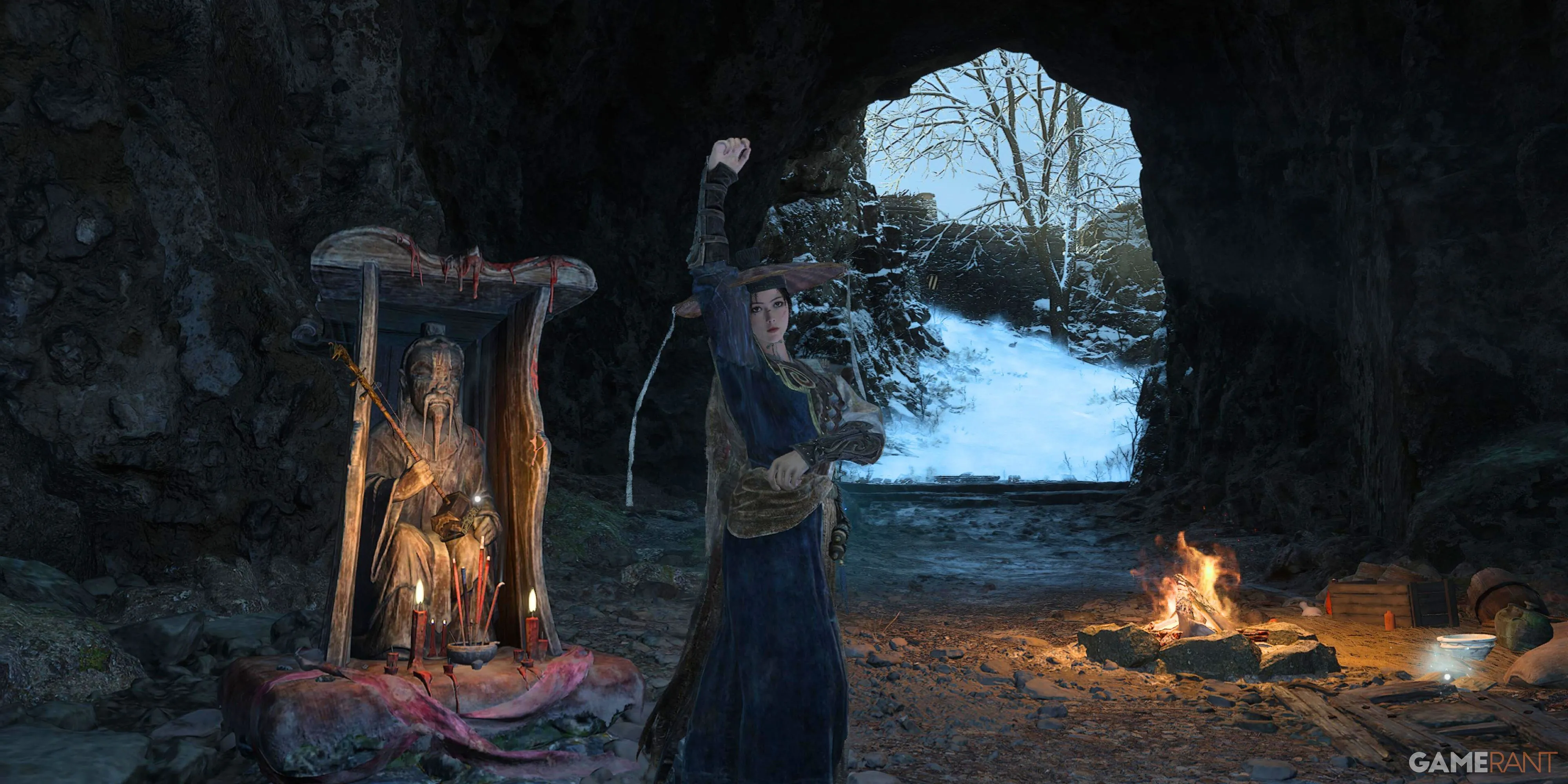 Hình ảnh gameplay Wuchang Fallen Feathers với khung cảnh u ám, thể hiện sự bí ẩn và cuốn hút của tựa game Soulslike trên nền tảng Unreal Engine 5, mở ra tiềm năng modding rộng lớn.