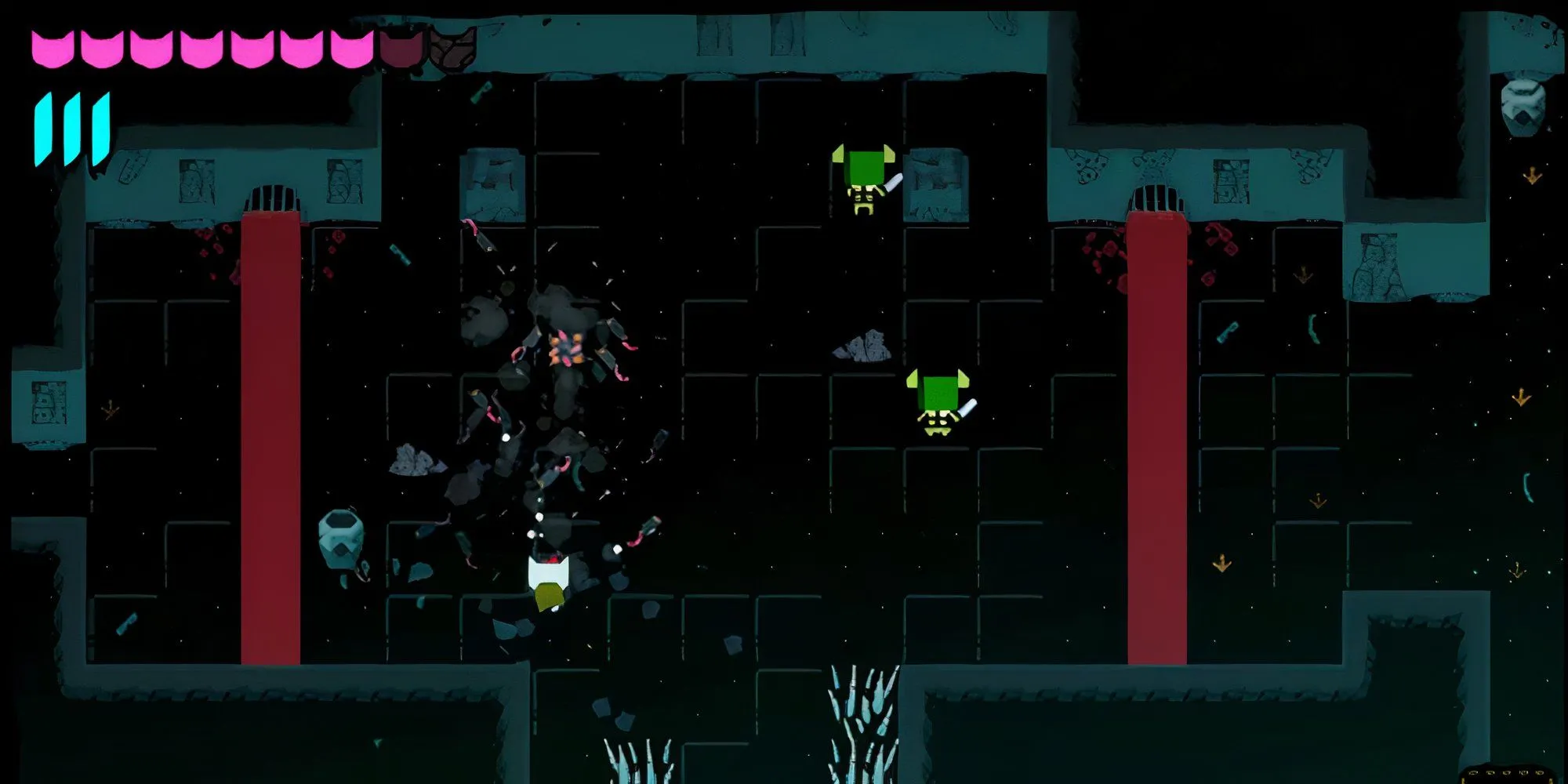 Hình ảnh màn hình game Demontower, một game phụ bí mật trong Night in the Woods