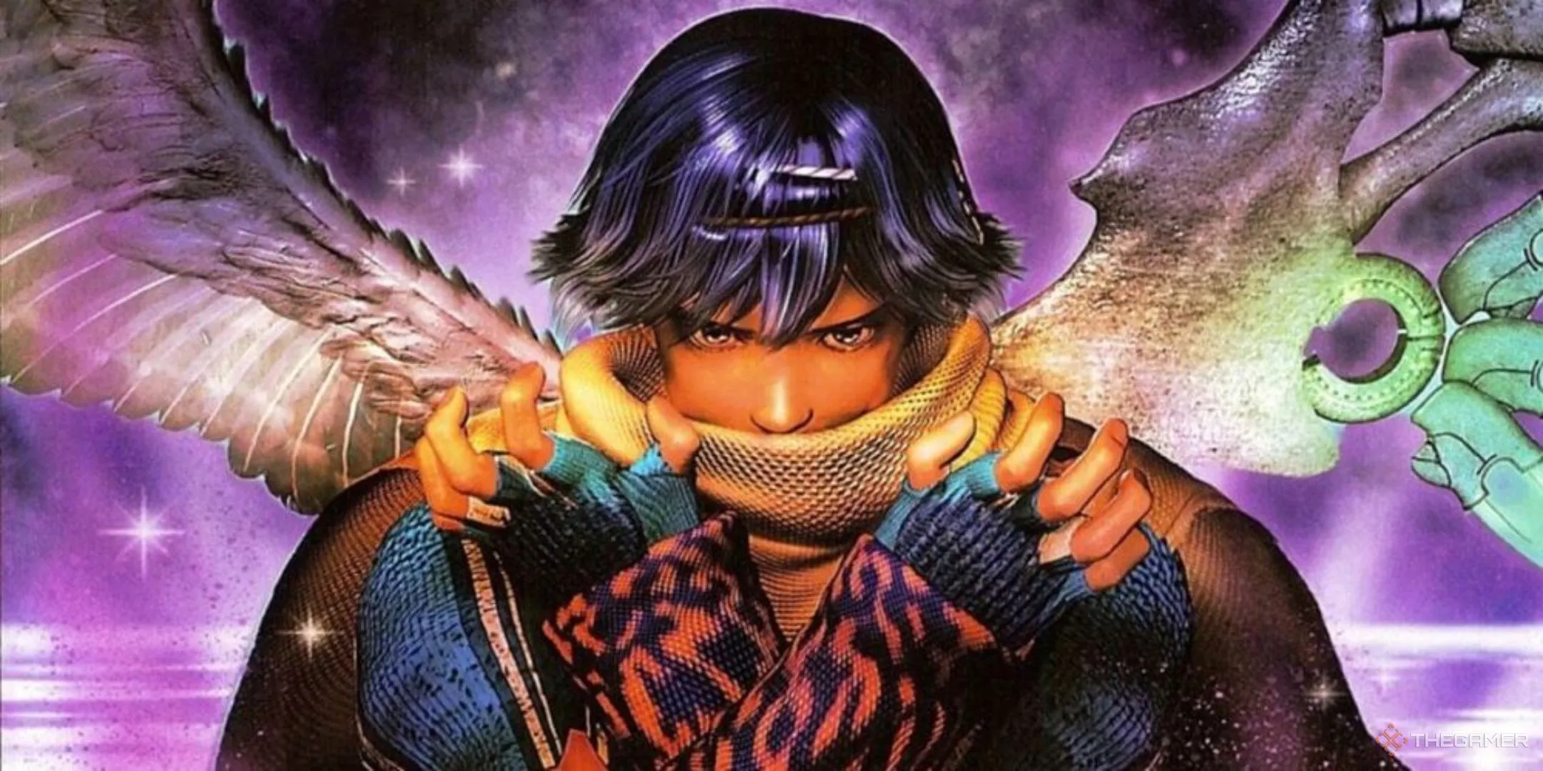 Kalas trên bìa game Baten Kaitos: Eternal Wings and the Lost Ocean, một tựa RPG dài.
