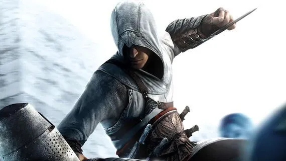 Logo Assassin's Creed trên nền tuyển dụng, ngụ ý sự phát triển liên tục của dòng game