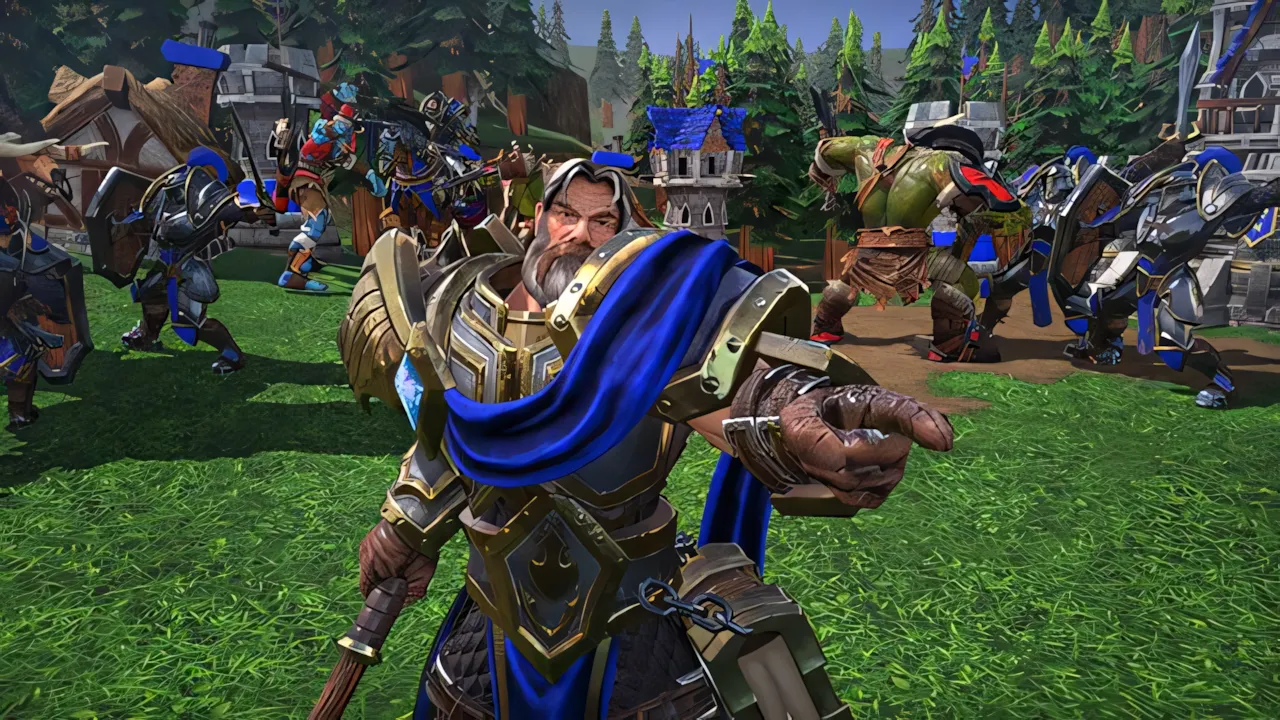 Màn hình giao diện trong game Warcraft 3 Reforged với đồ họa được cập nhật