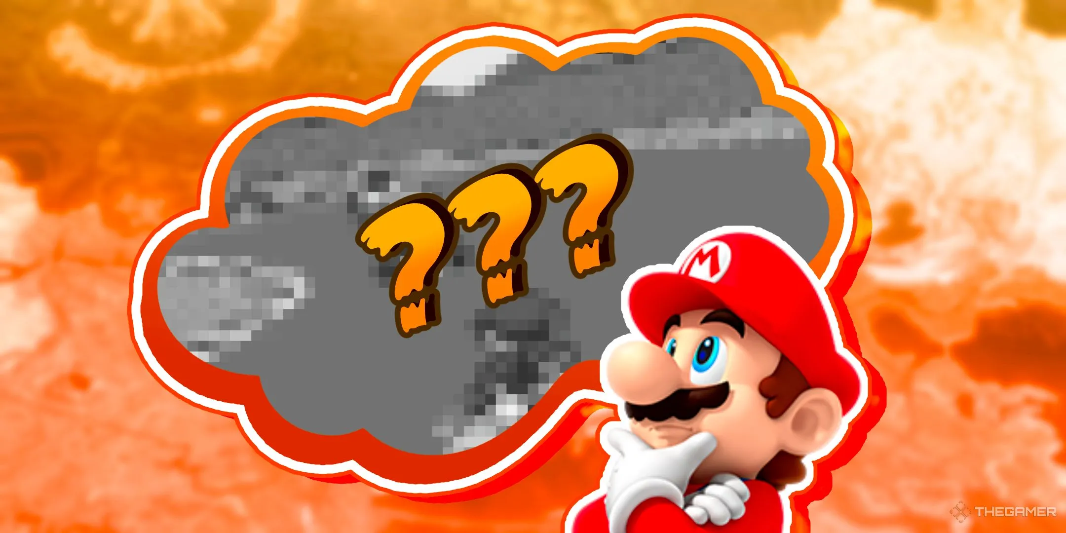 Mario đang nghĩ về đường đua kinh điển trong Mario Kart World.