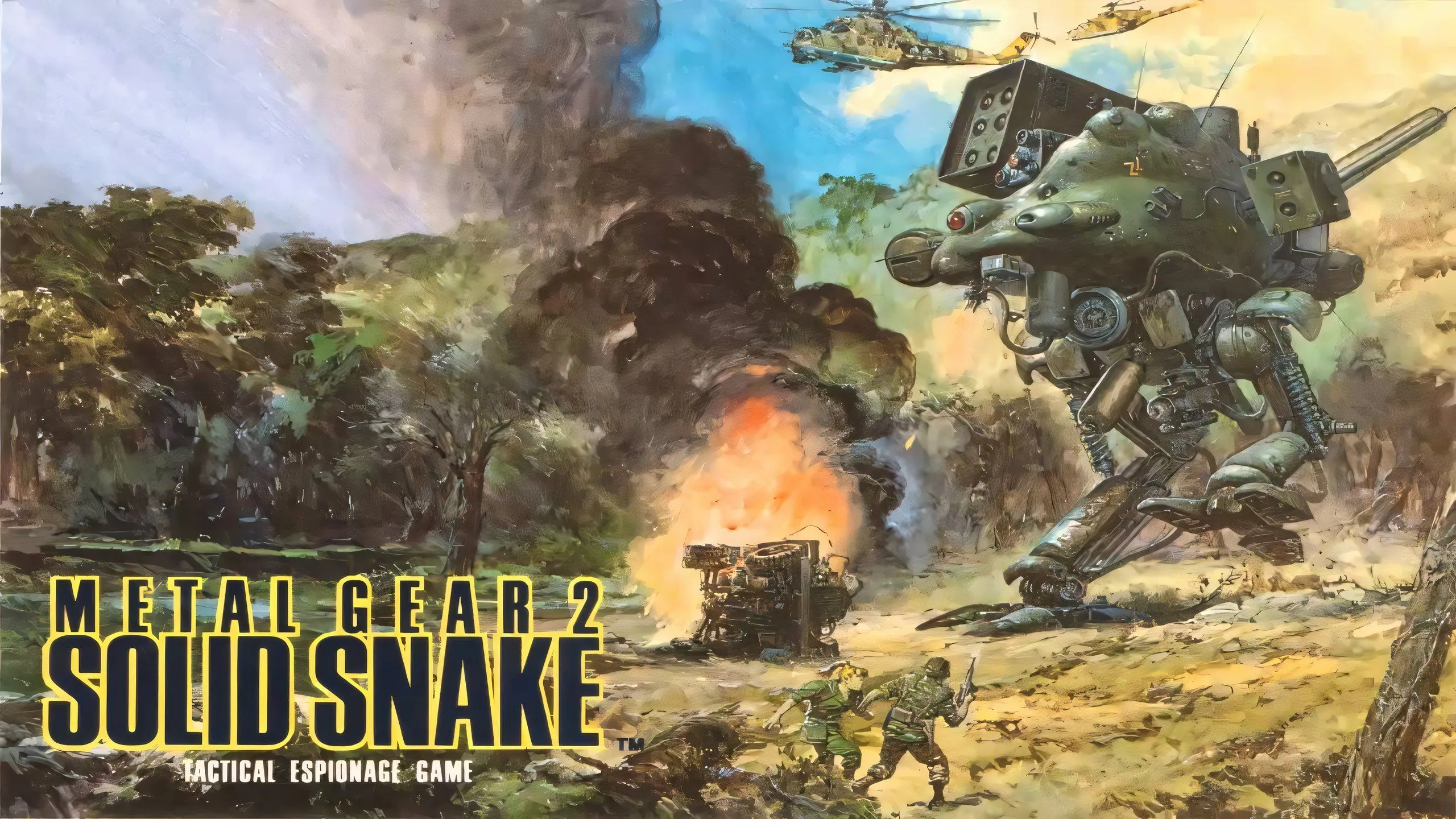 Mô tả gameplay Metal Gear 2: Solid Snake với góc nhìn từ trên xuống