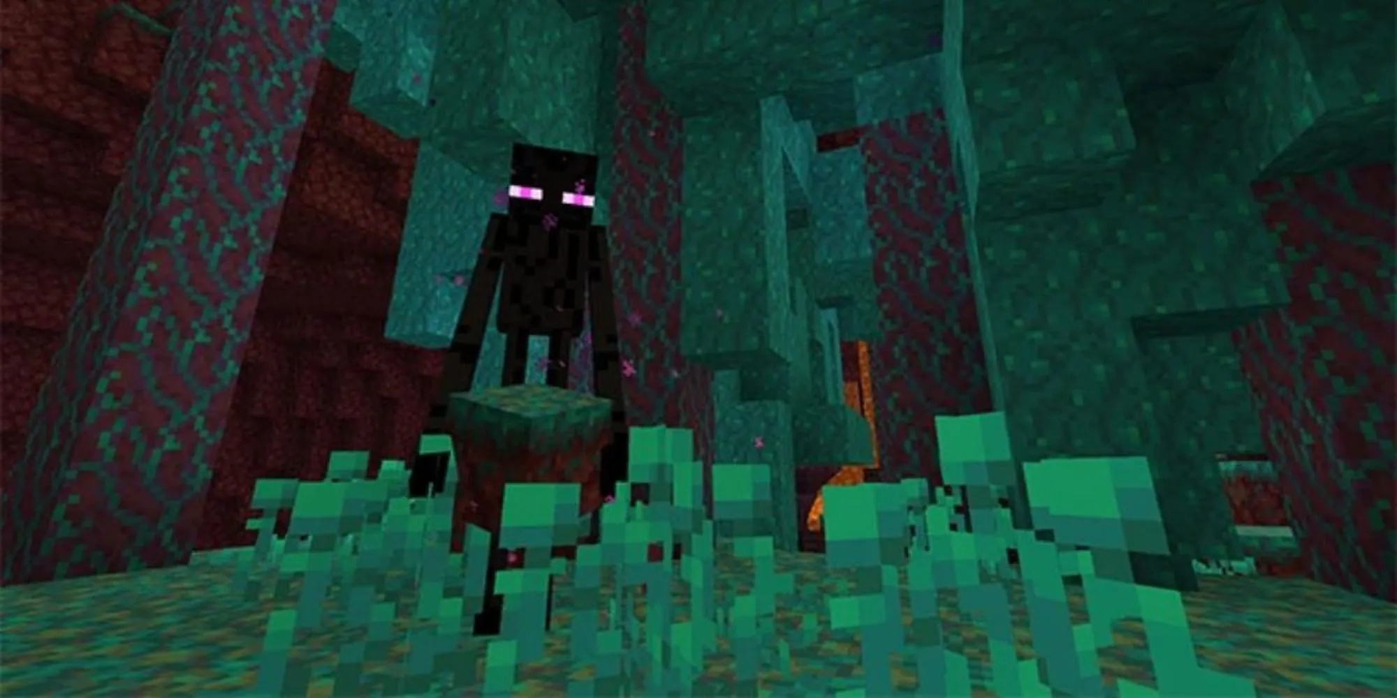 Một Enderman trong Minecraft, kẻ thù đã phá hỏng kỷ lục speedrun của Skycrab1.