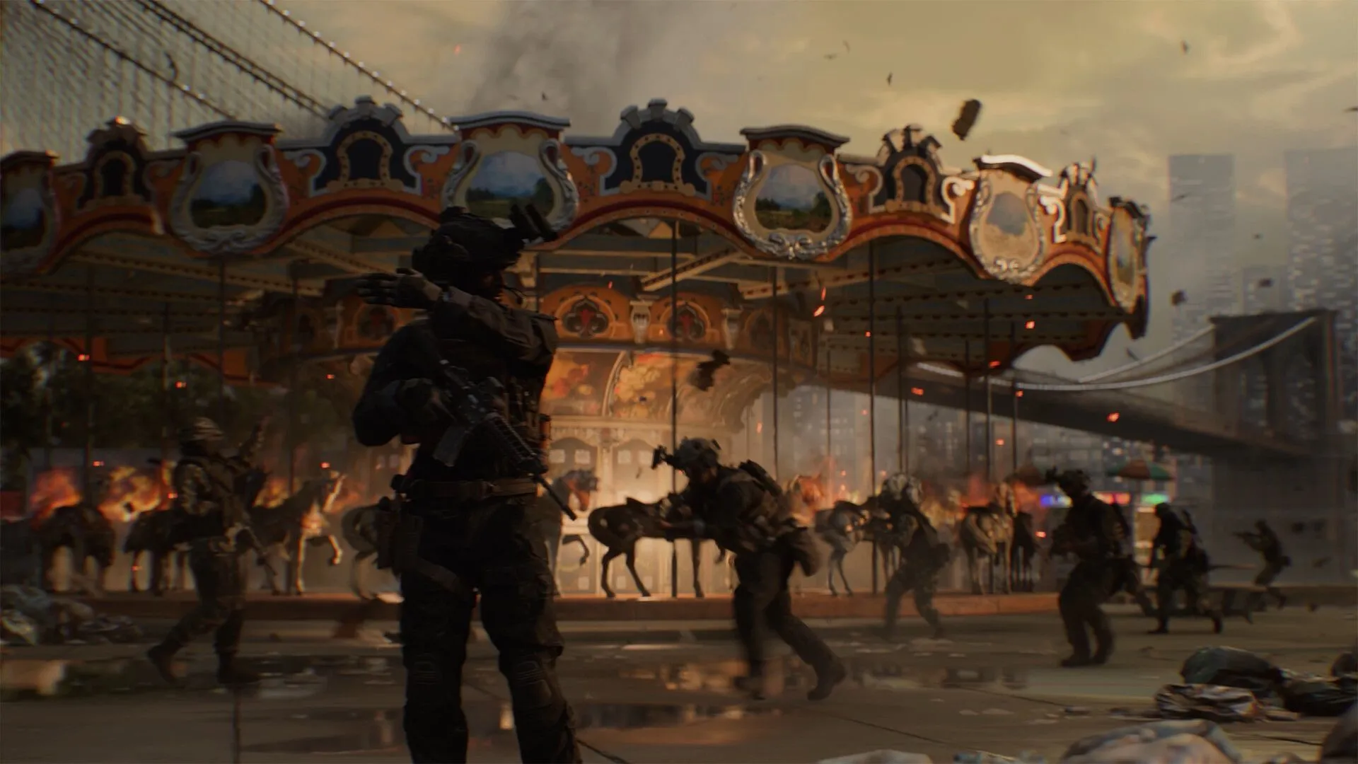 Một pha hành động kịch tính của binh lính trong Battlefield 6, thể hiện sự tối ưu cho phần cứng PC
