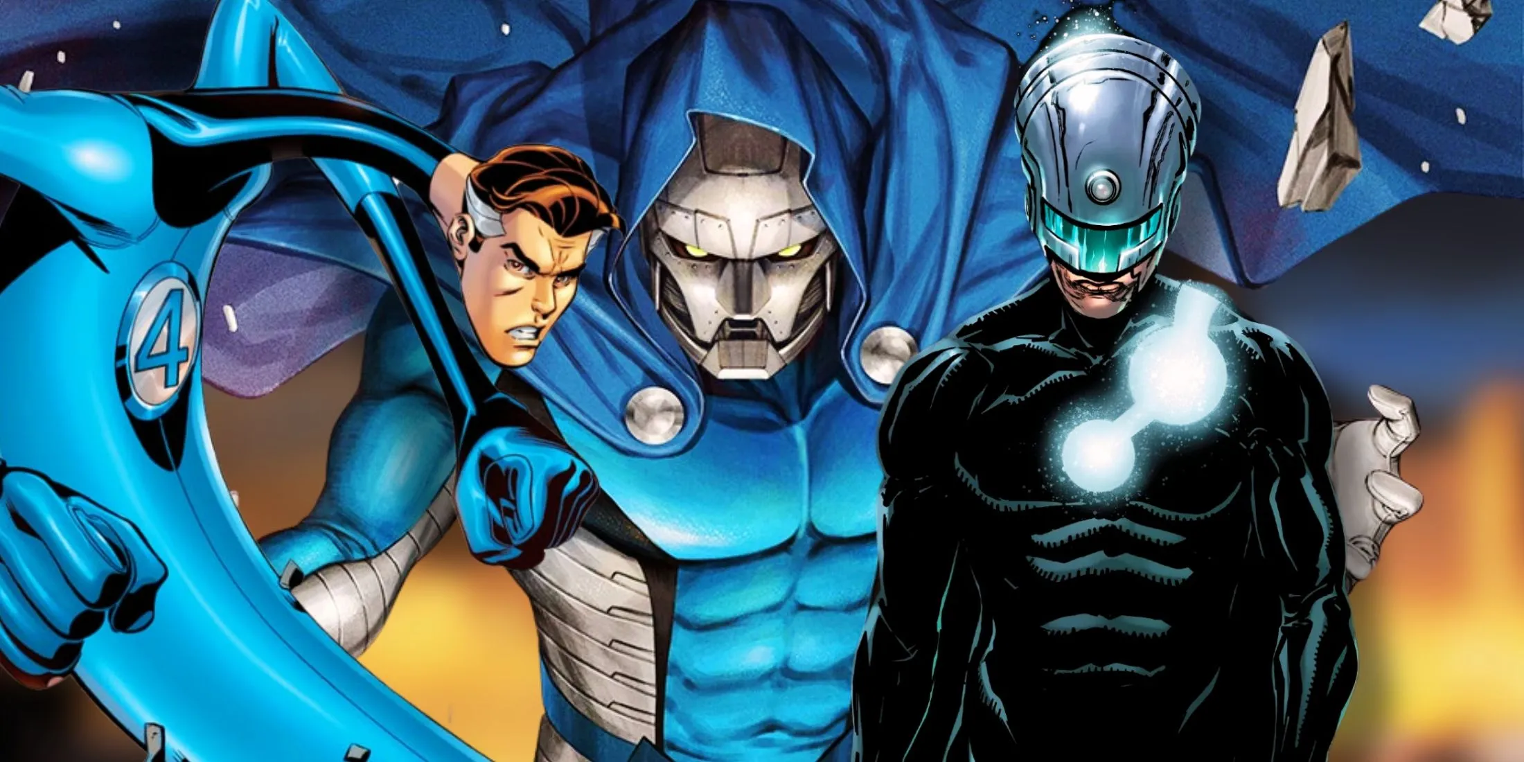 Mr. Fantastic với khả năng co giãn đặc trưng, đại diện cho trí tuệ và sức mạnh của Fantastic Four trong MCU.