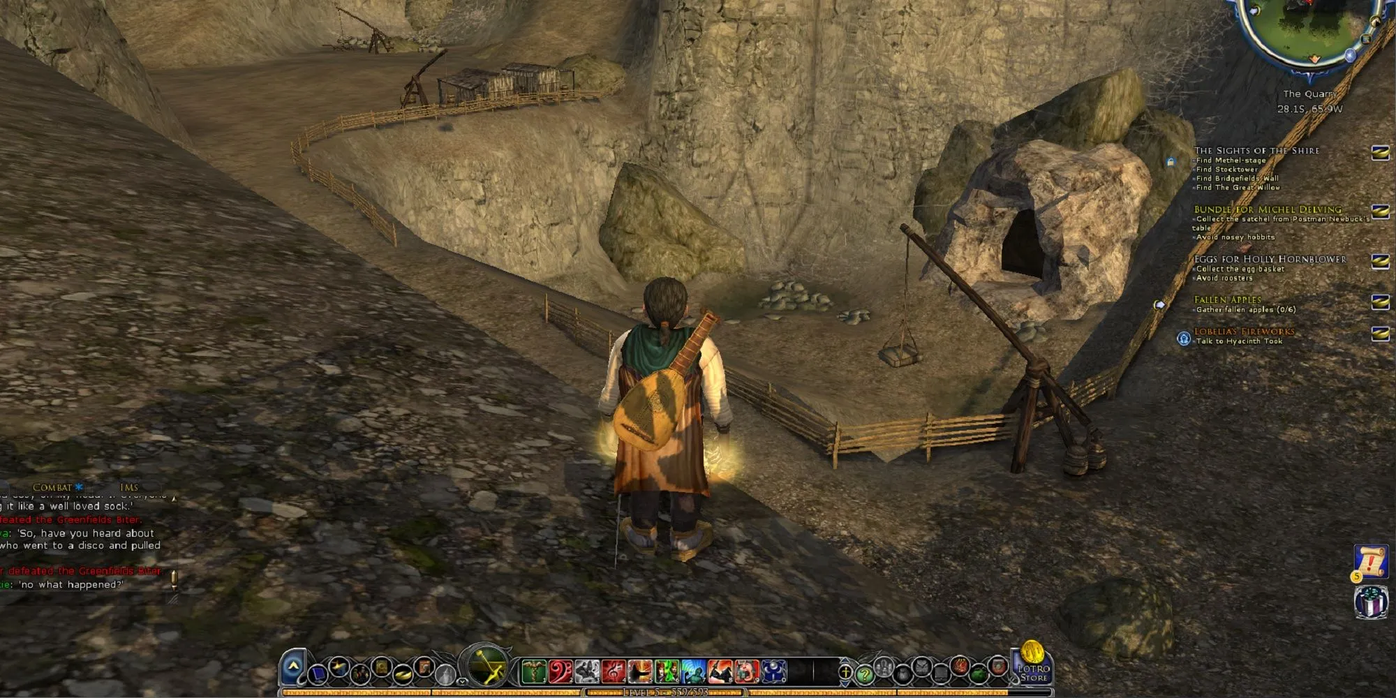 Nhân vật Hobbit đối mặt thử thách trên đường đến Núi Doom trong LOTRO.