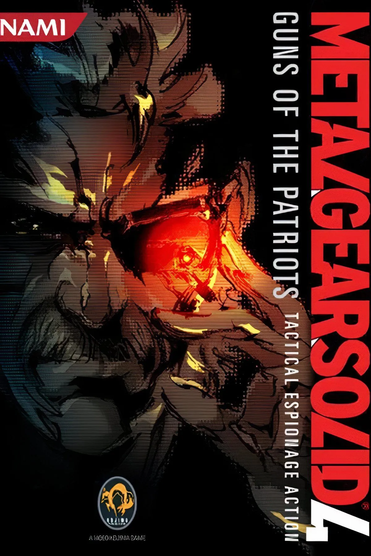 Old Snake trong Metal Gear Solid 4: Guns of the Patriots với bối cảnh chiến tranh