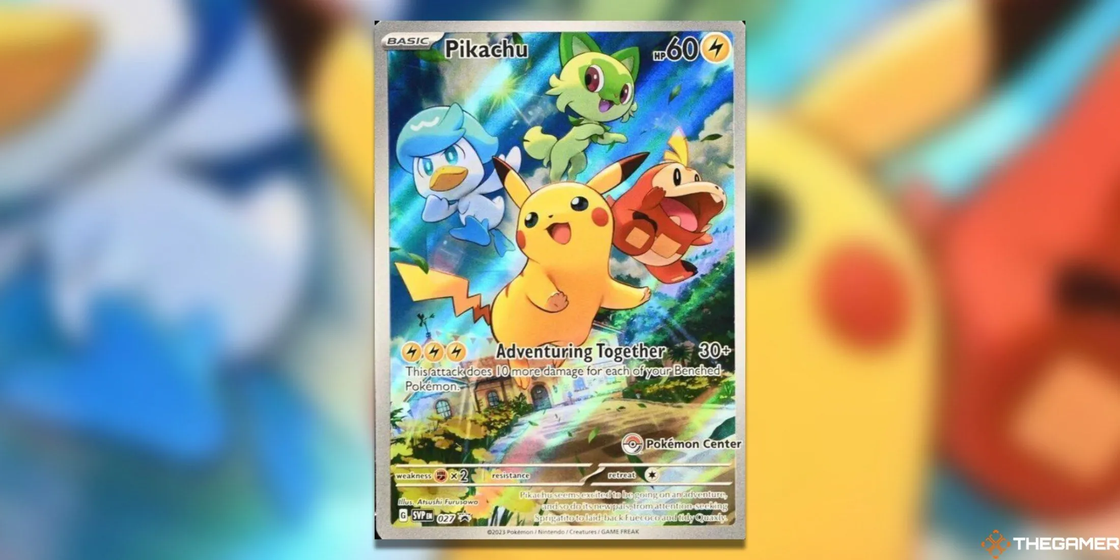 Pikachu độc quyền từ Pokémon Center trong bộ Scarlet &amp; Violet, đồng hành cùng những người bạn Paldea đáng yêu.