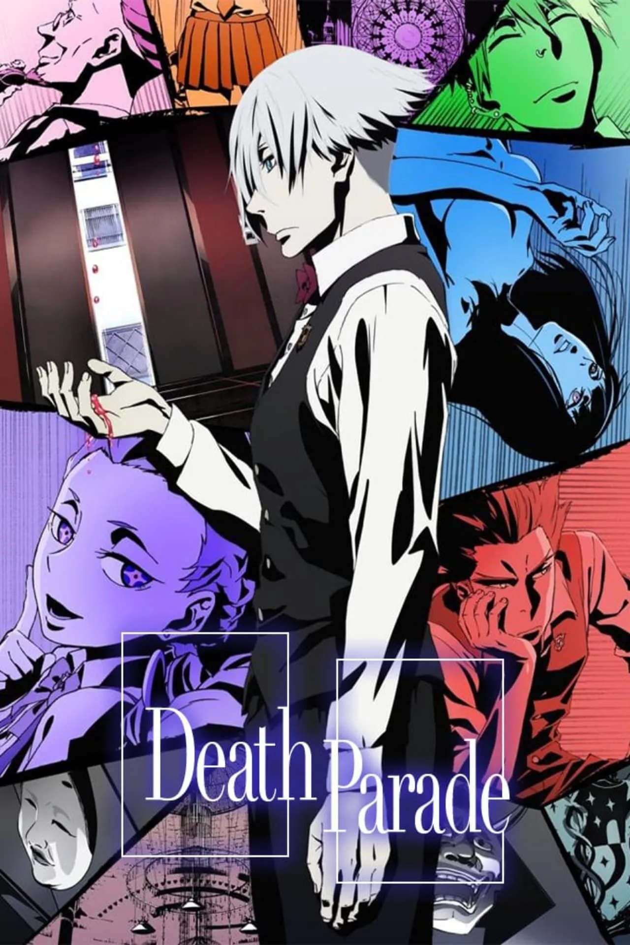 Poster anime Death Parade, nơi phán xét linh hồn qua những trò chơi sinh tử
