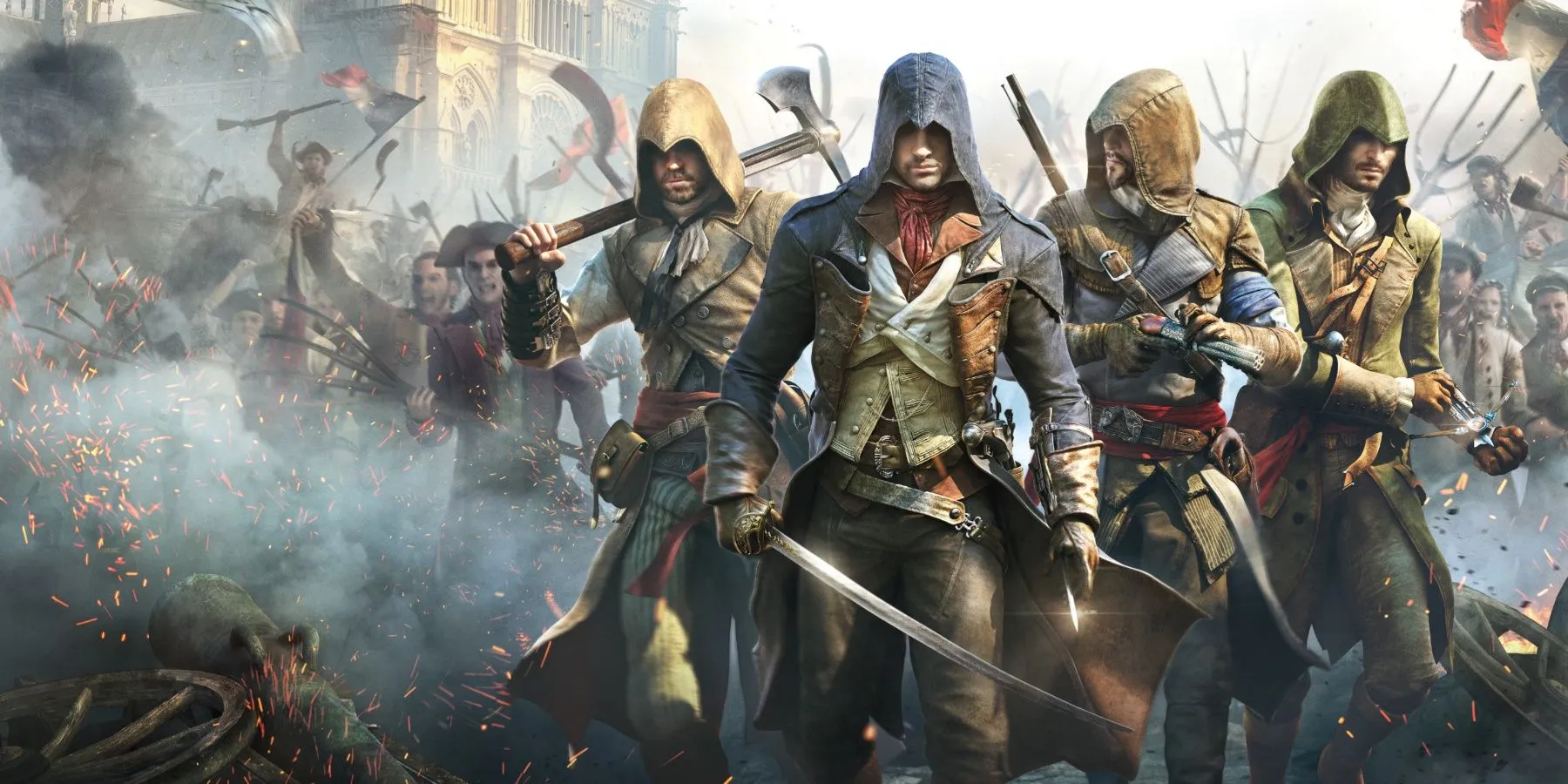 Quang cảnh Paris hoa lệ nhưng đầy biến động trong Assassin's Creed Unity, tái hiện Cách mạng Pháp