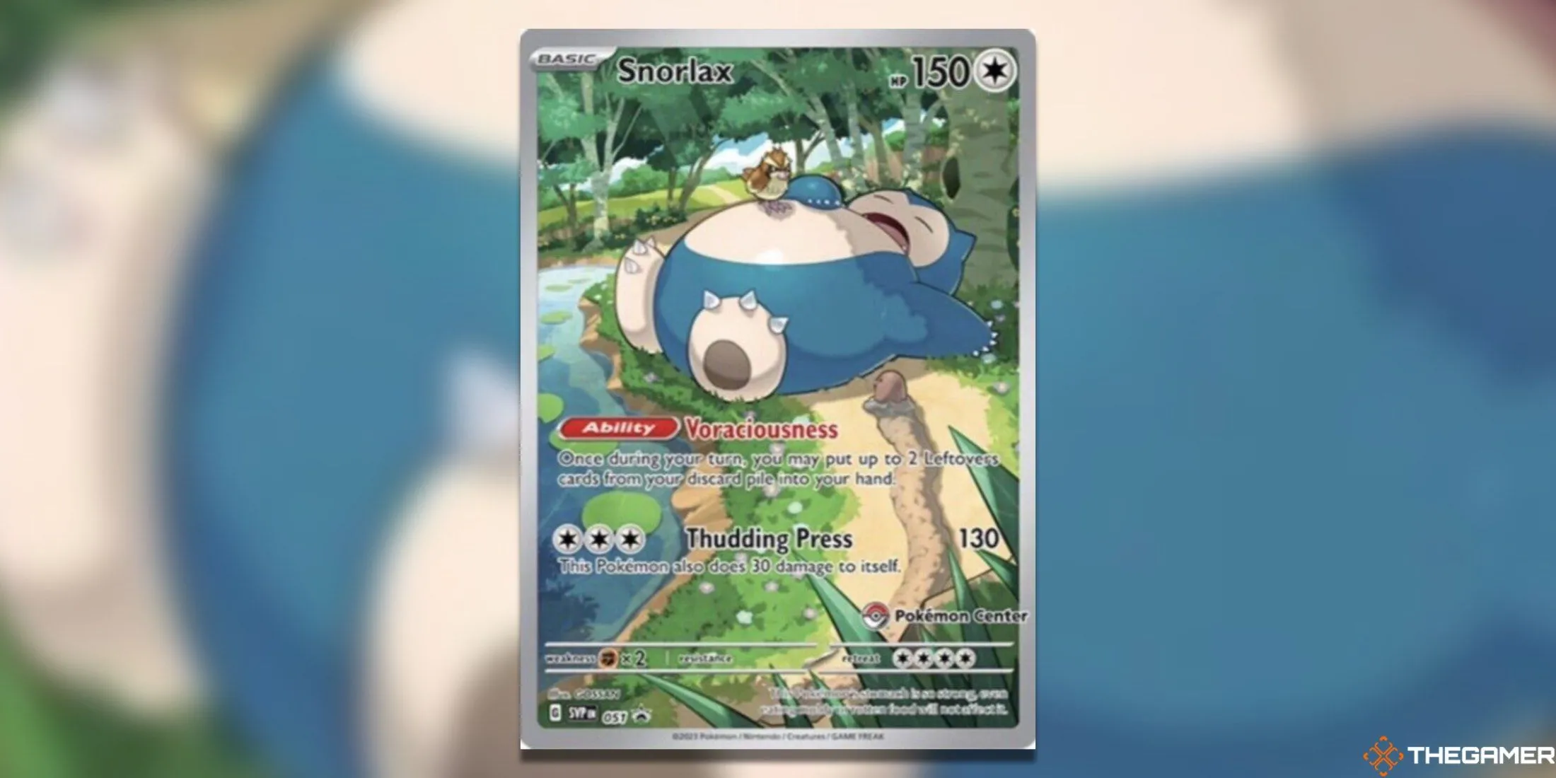 Snorlax độc quyền từ Pokémon Center trong bộ Scarlet &amp; Violet, tái hiện một biểu tượng của thế hệ 151.