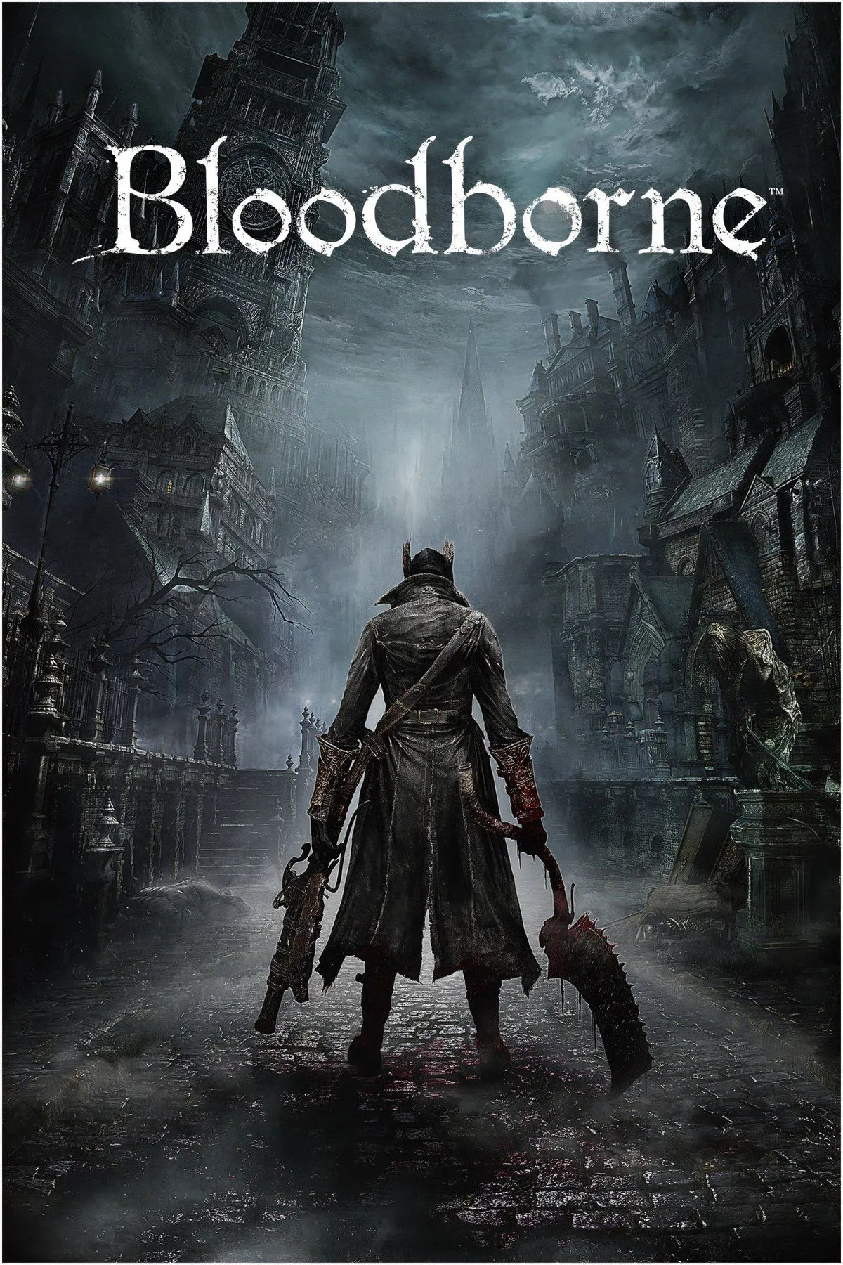 Thợ săn đối mặt với quái vật Gothic trong thế giới Yharnam u ám của Bloodborne