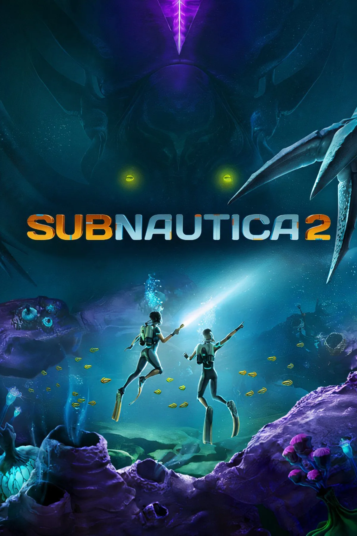 Tổng hợp hình ảnh từ Subnautica 2, bao gồm môi trường dưới nước và nhân vật game