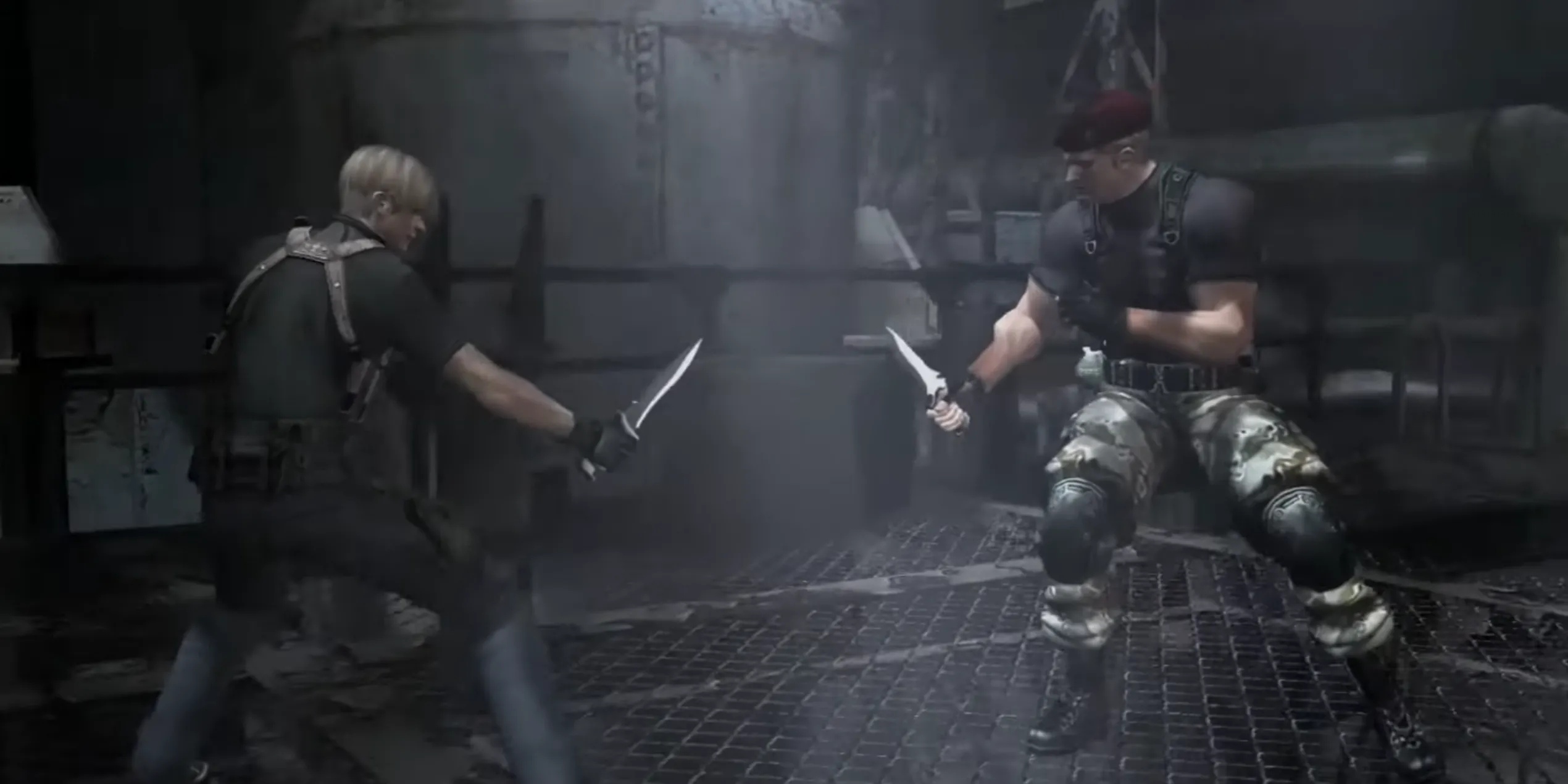 Trùm Jack Krauser trong game kinh dị Resident Evil 4 trên hệ máy PS2