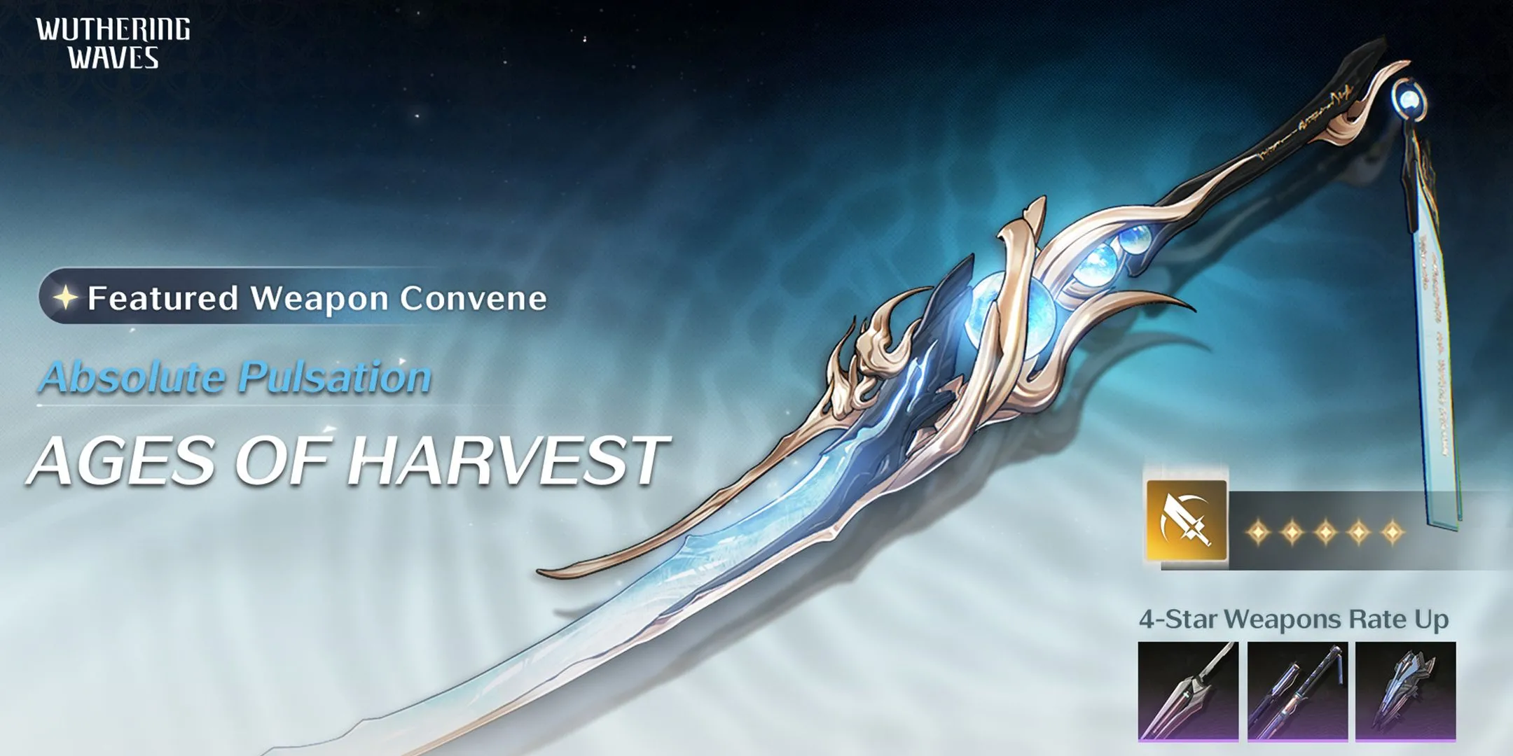 Vũ khí Ages of Harvest Wuthering Waves lịch sử banner