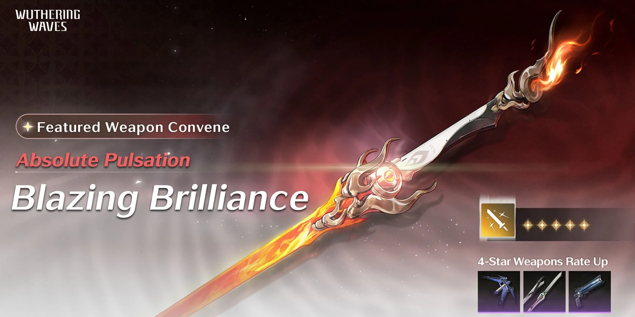 Vũ khí Blazing Brilliance Wuthering Waves lịch sử banner